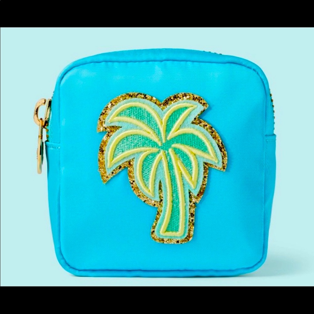 Stoney Clover Lane x Target - Mini Blue Pouch PALM TREE - Brand New!
